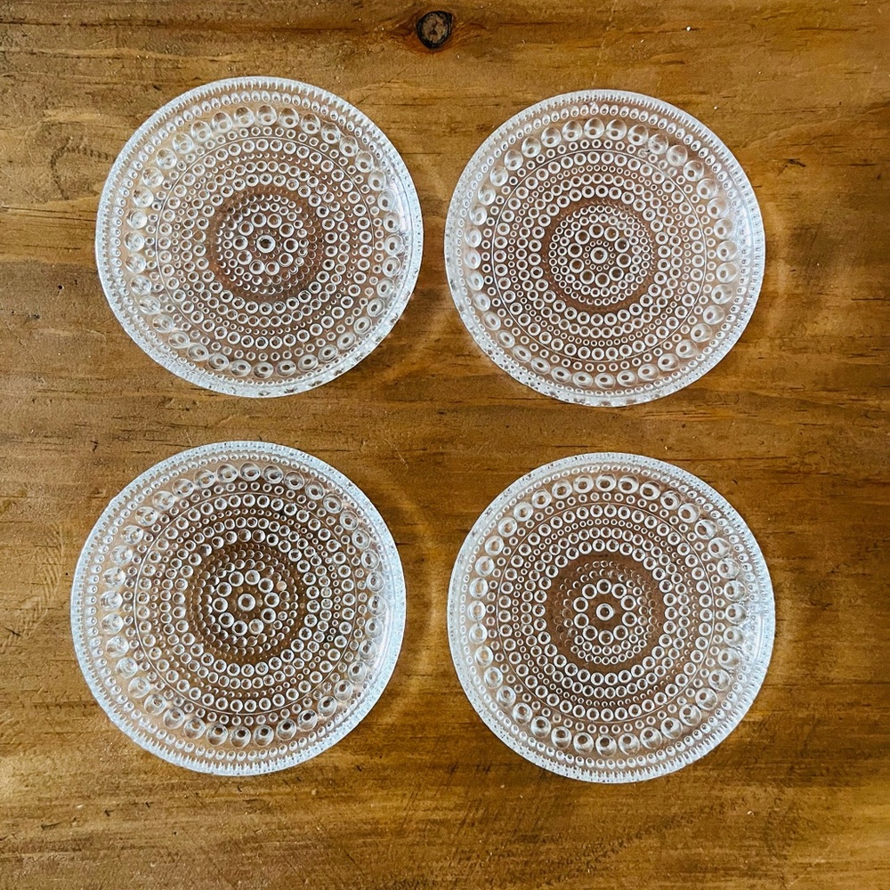 Iittala Kastehelmi Glass Coasters